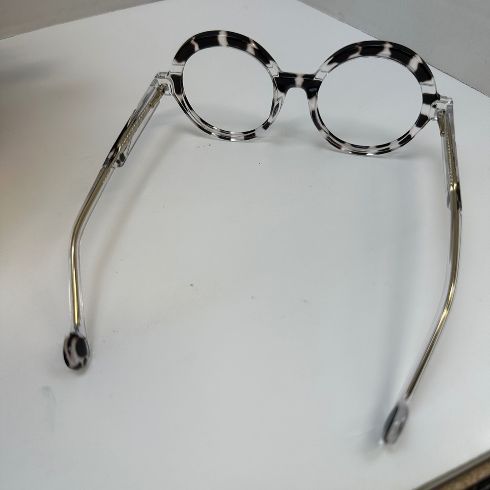 Zeelool JGT693832-02 Round Tortoise Clear Glasses Frames Only Womens - Picture 4 of 5